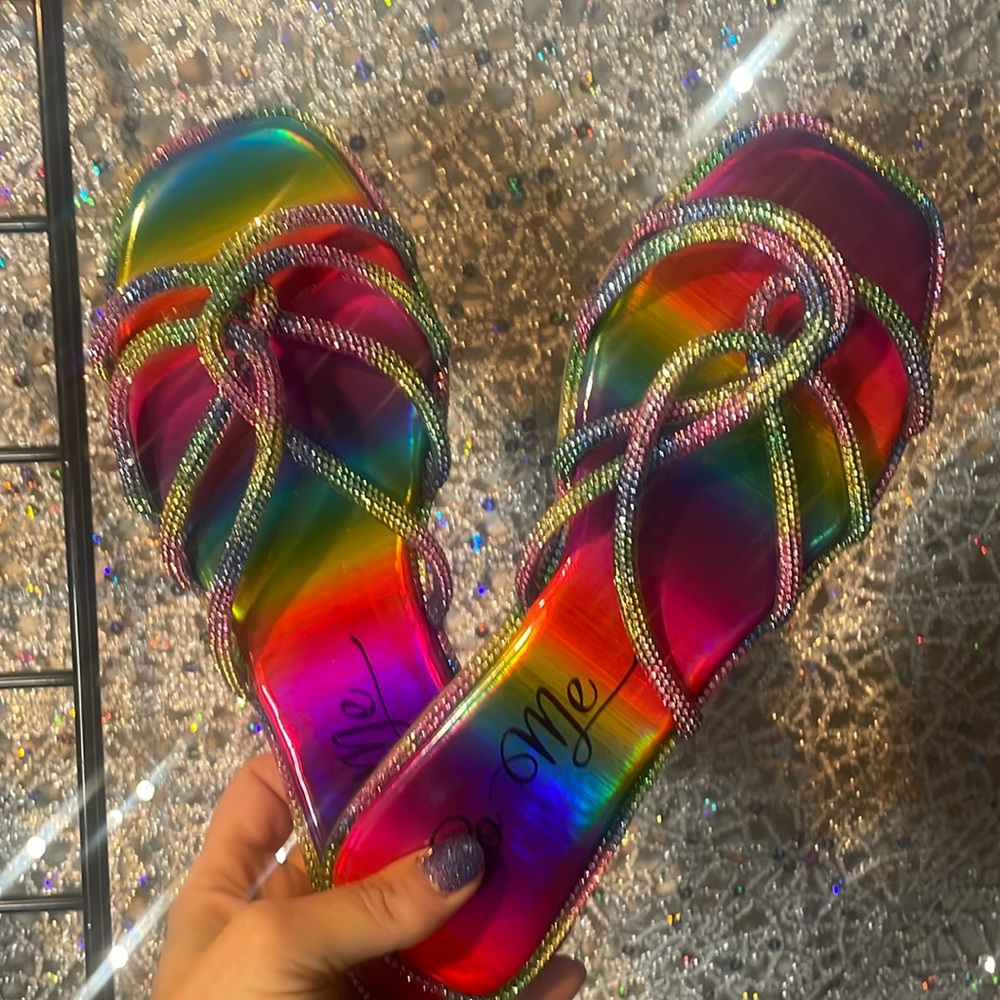 Multi color sandals